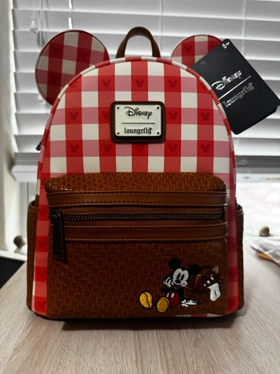 Loungefly Handbags - Loungefly Disney Mickey Mouse Picnic Ears Mini Backpack - NWT